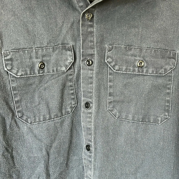 Red Kap Men’s Blue Utility Work Longsleeve Shirt size Large - Picture 3 of 8